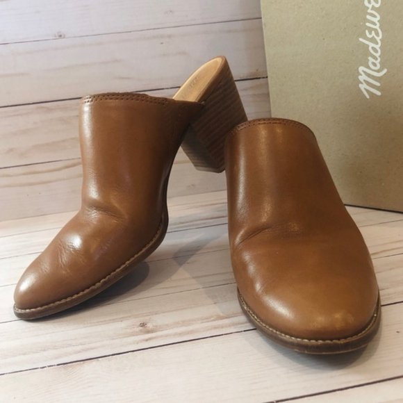 EUC Madewell Harper Mule English Saddle - Picture 5 of 8